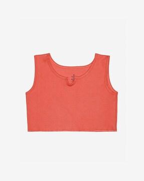 ribbed sleeveless top