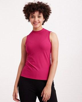 ribbed sleeveless top