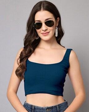 ribbed slim fit crop top