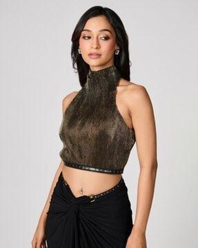 ribbed slim fit crop top