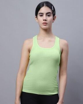 ribbed slim fit tank top