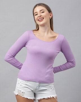 ribbed slim fit top