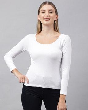 ribbed slim fit top