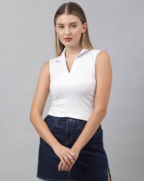 ribbed slim fit top