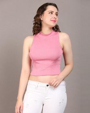 ribbed slim fit top