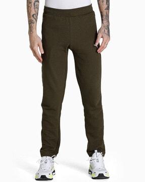 ribbed straight track pants