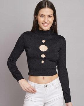 ribbed top with full sleeves