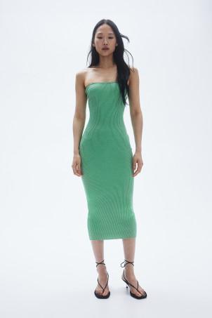 ribbed tube dress