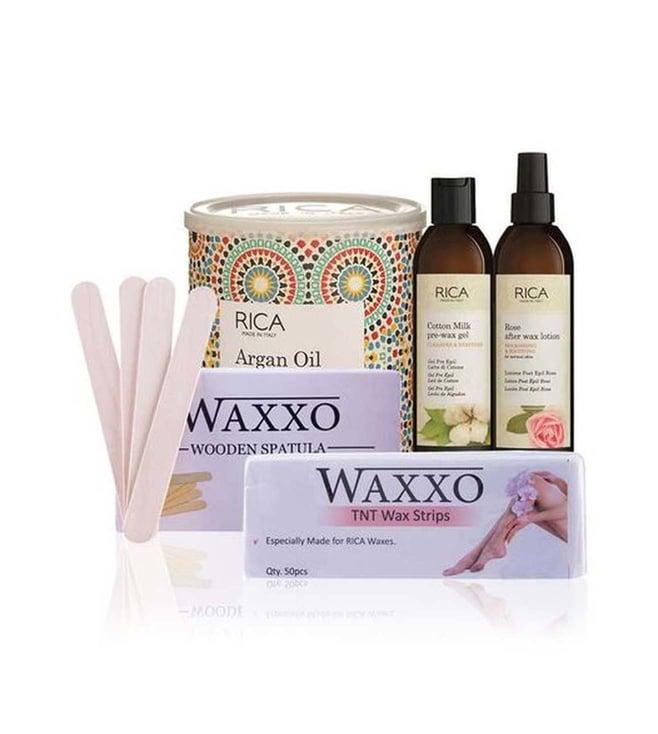 rica wax argan oil body waxing kit 3