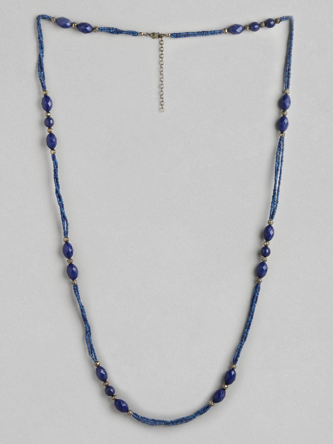 richeera blue artificial beads necklace