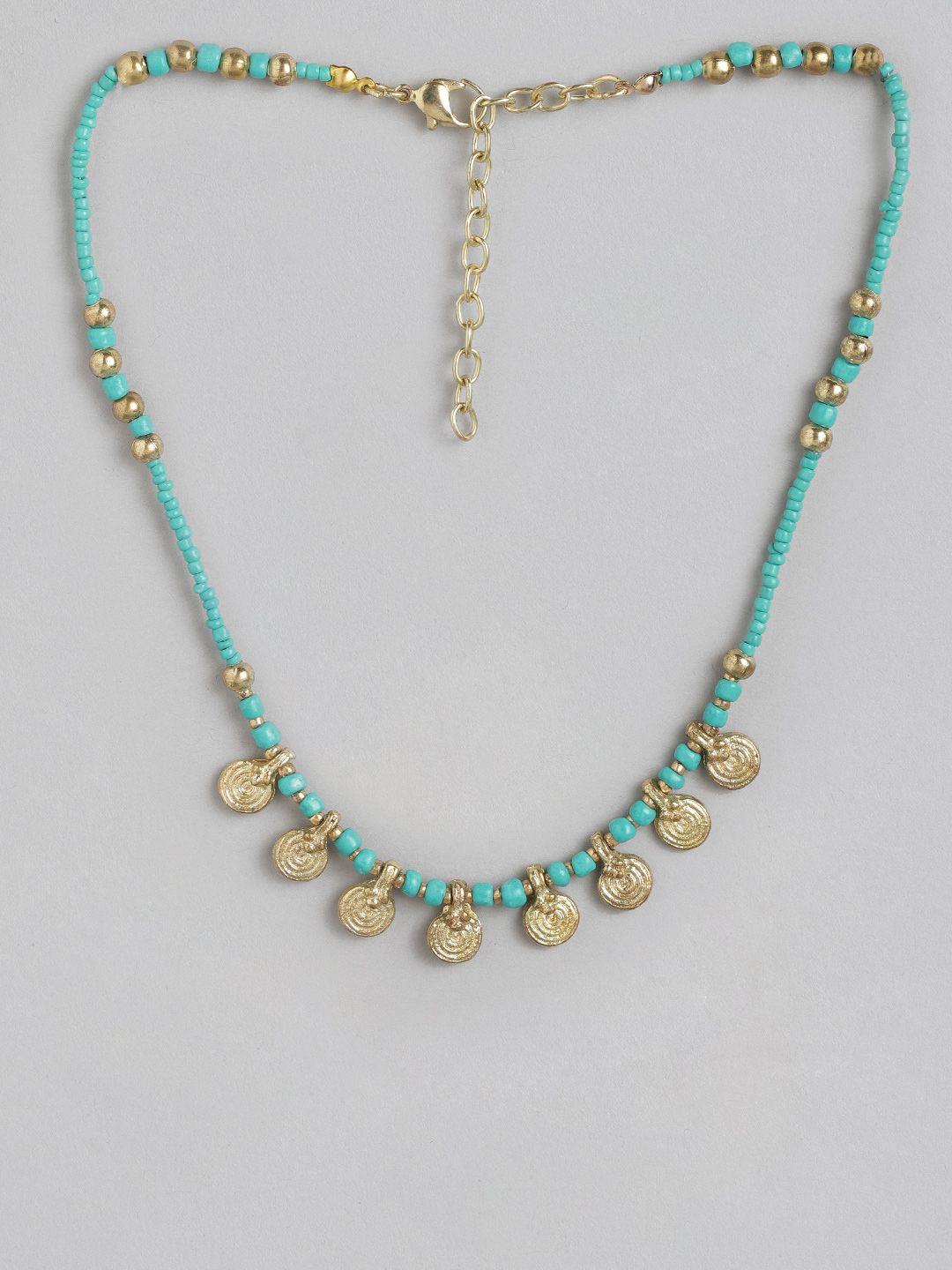 richeera gold-plated beaded necklace