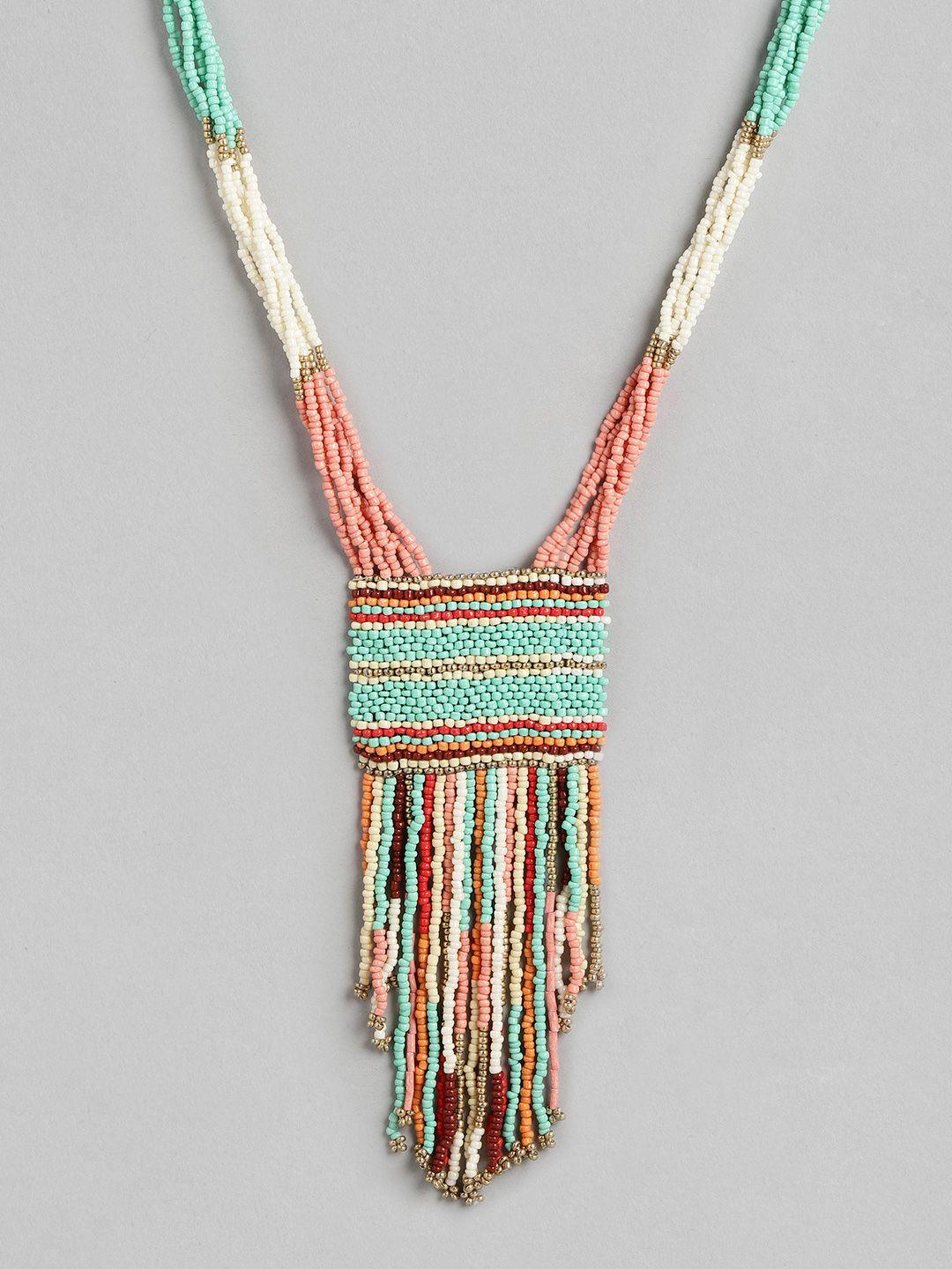 richeera multicoloured beaded necklace