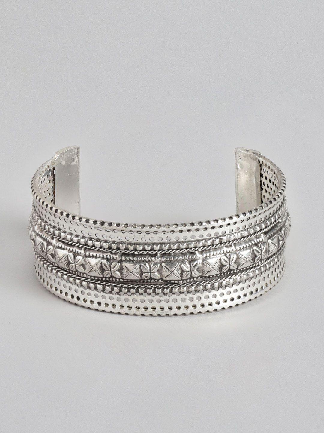 richeera silver-plated cuff bracelet