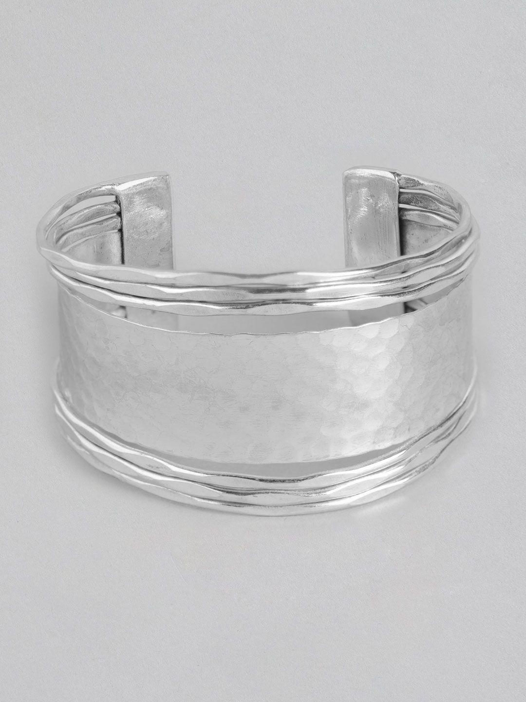 richeera silver-plated cuff bracelet