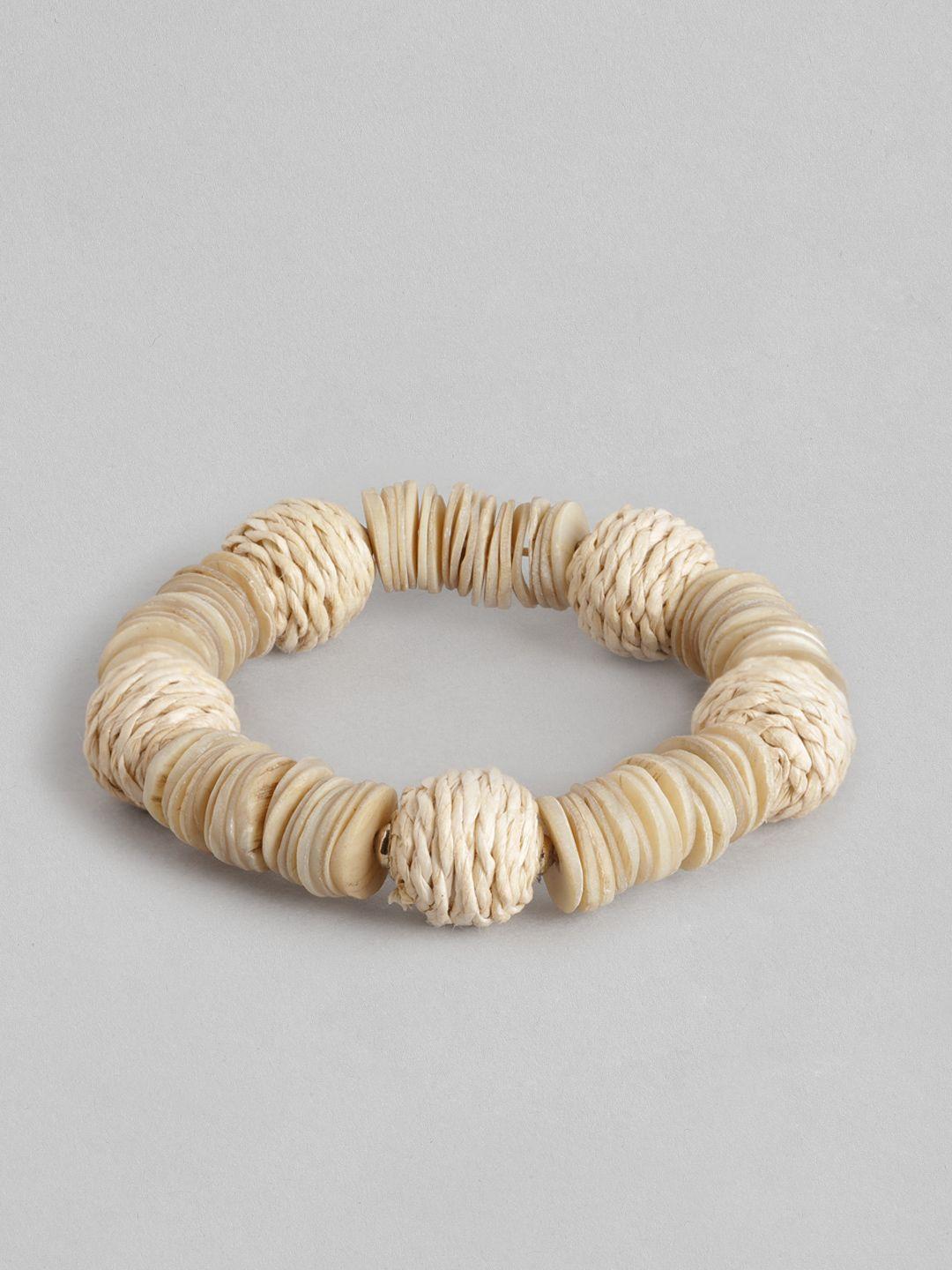 richeera women beige elasticated bracelet