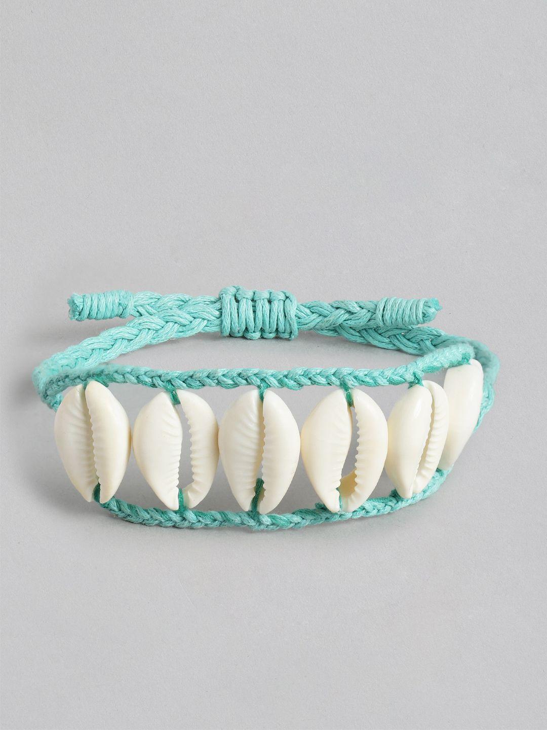 richeera women braided design studded bracelet
