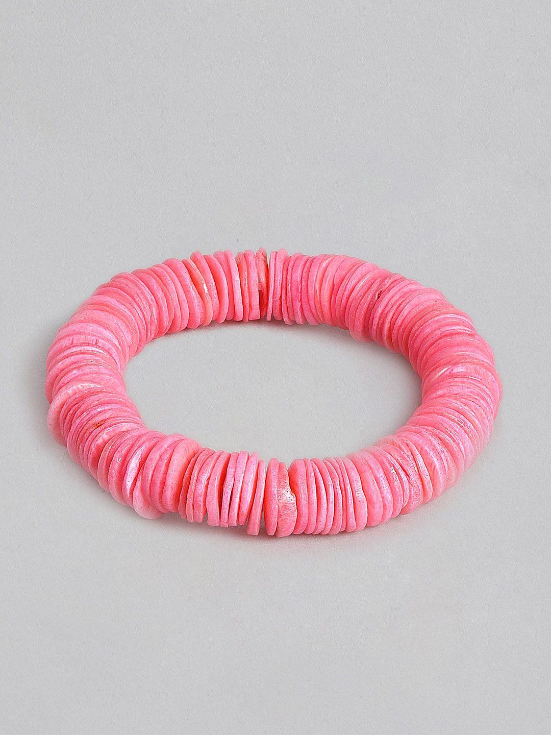 richeera women pink elasticated bracelet