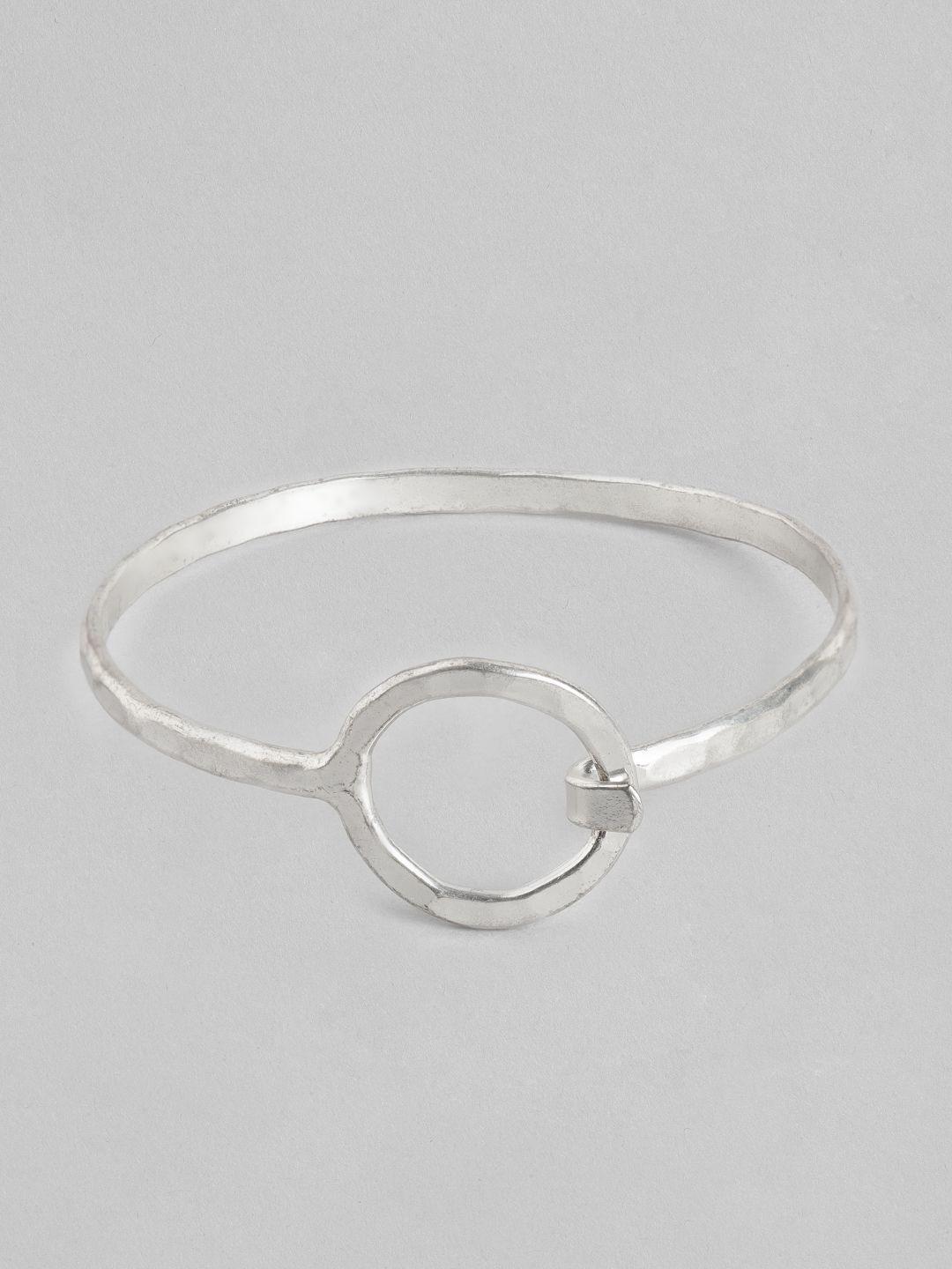 richeera women silver-toned ring bracelet