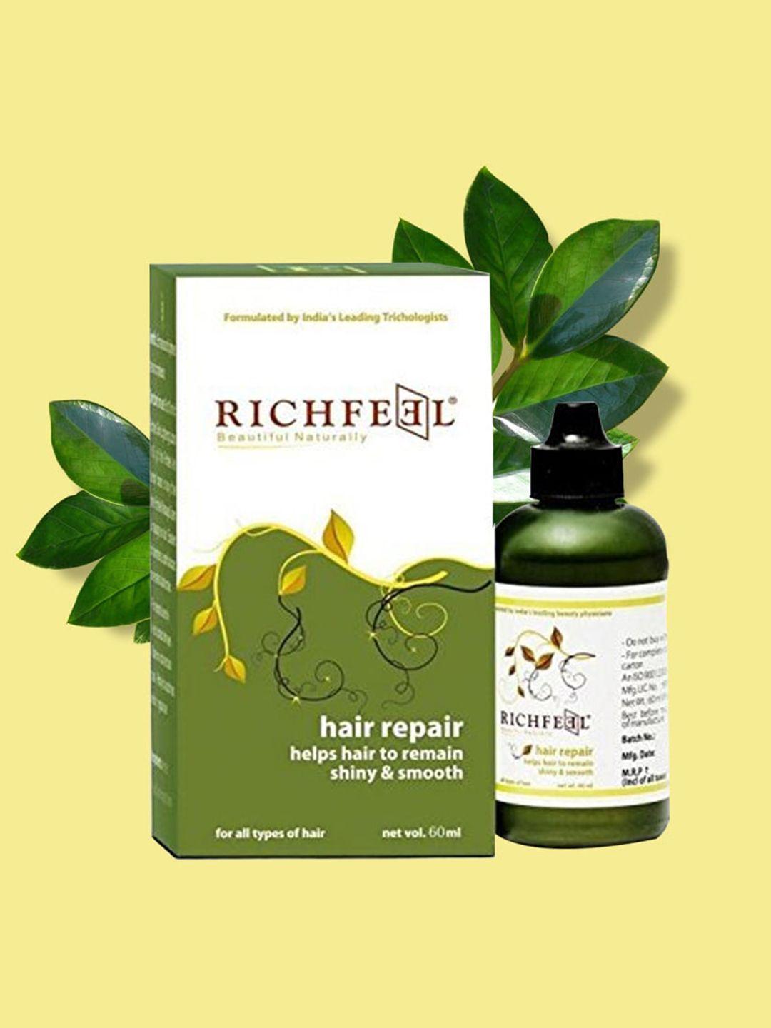 richfeel hair repair serum for shiny & smooth hair - 60 ml
