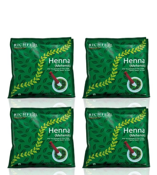richfeel herbal henna mehendi - pack of 4