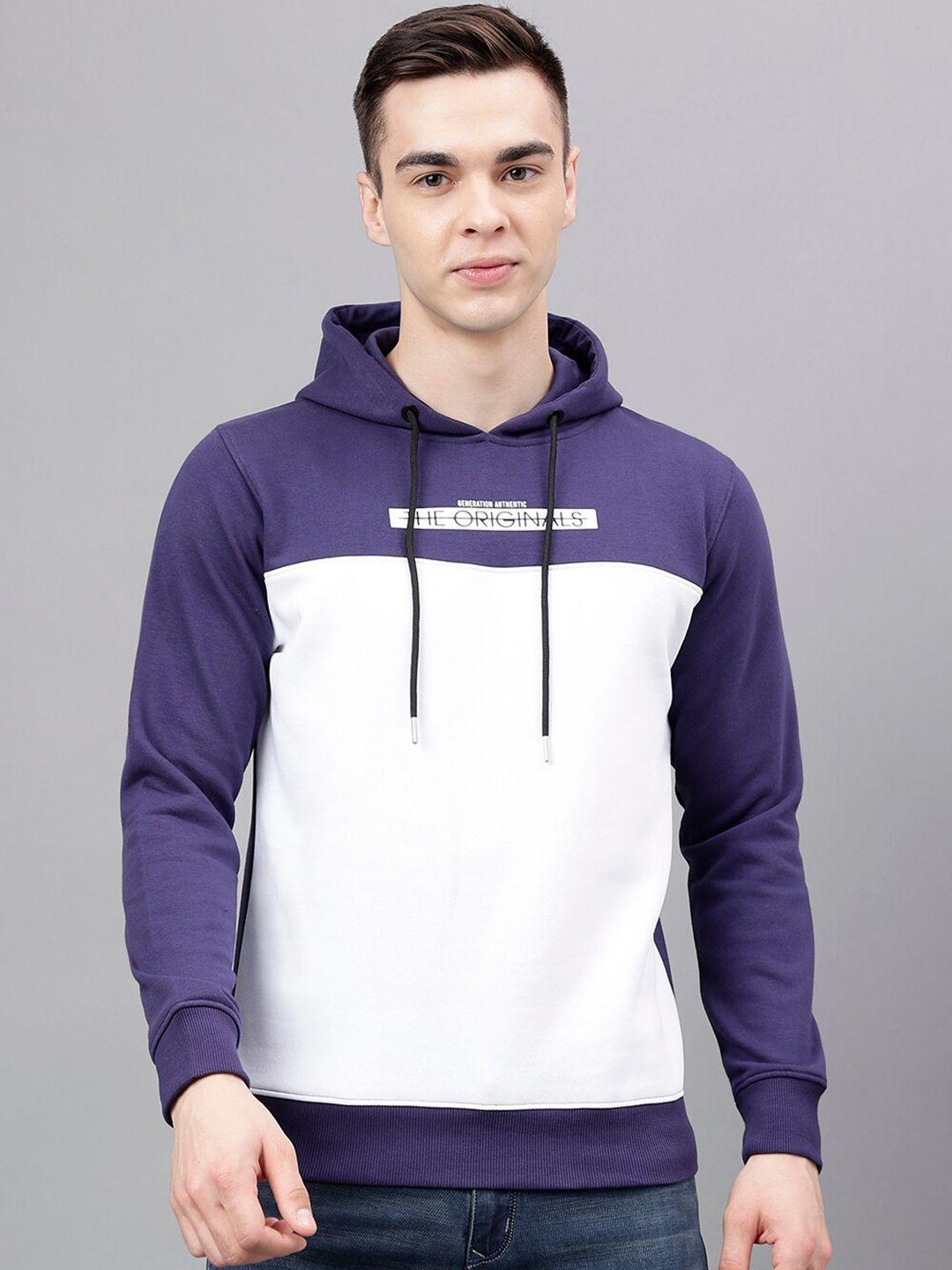 richlook colourblocked hooded pullover