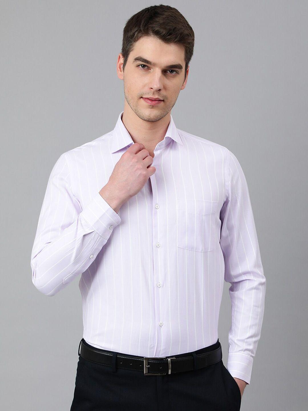 richlook men cotton striped formal shirt