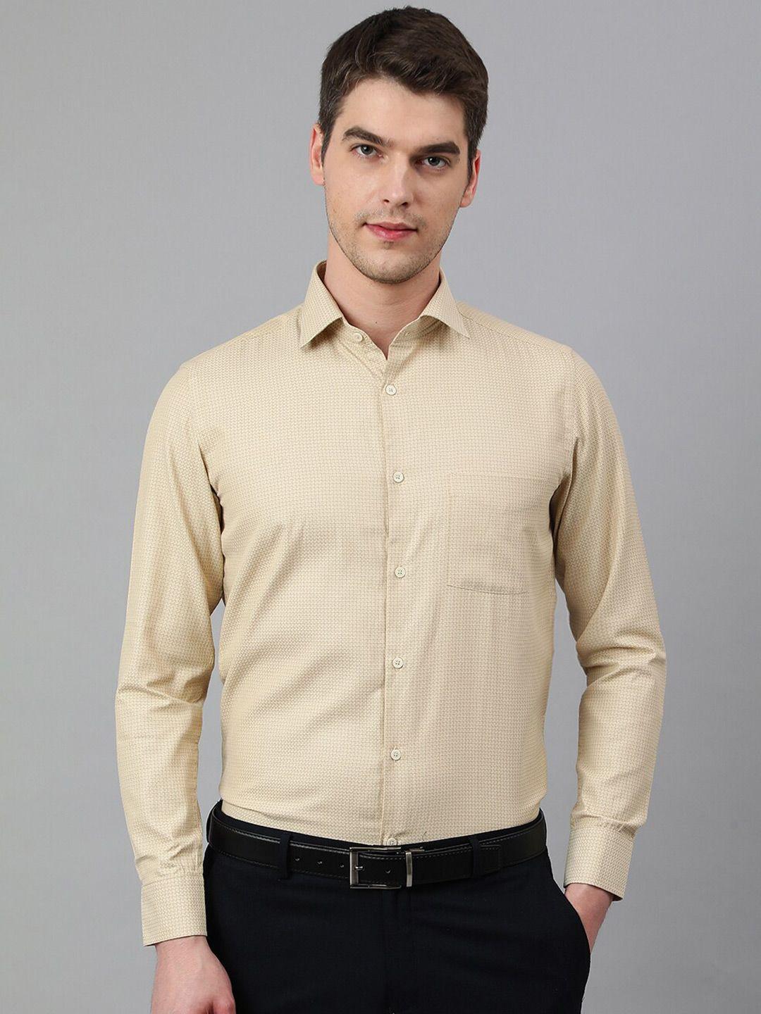 richlook men micro checked formal shirt