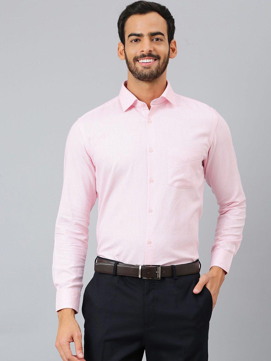 richlook men pink formal shirt