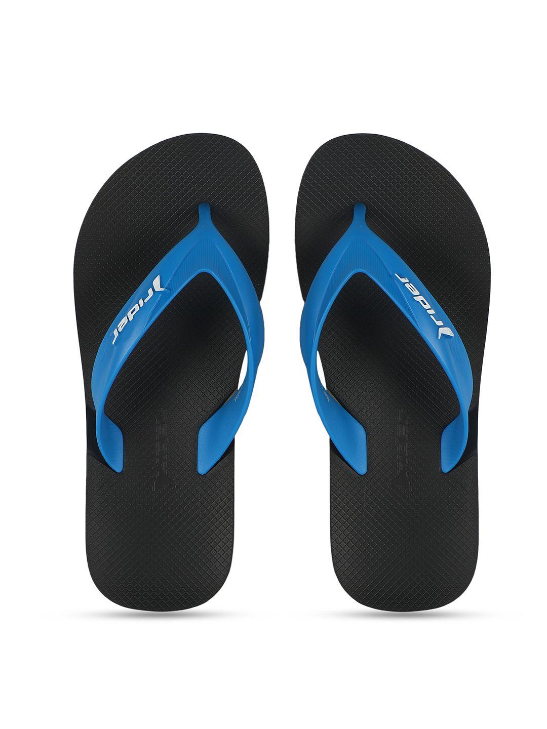 rider men black & blue thong flip-flops