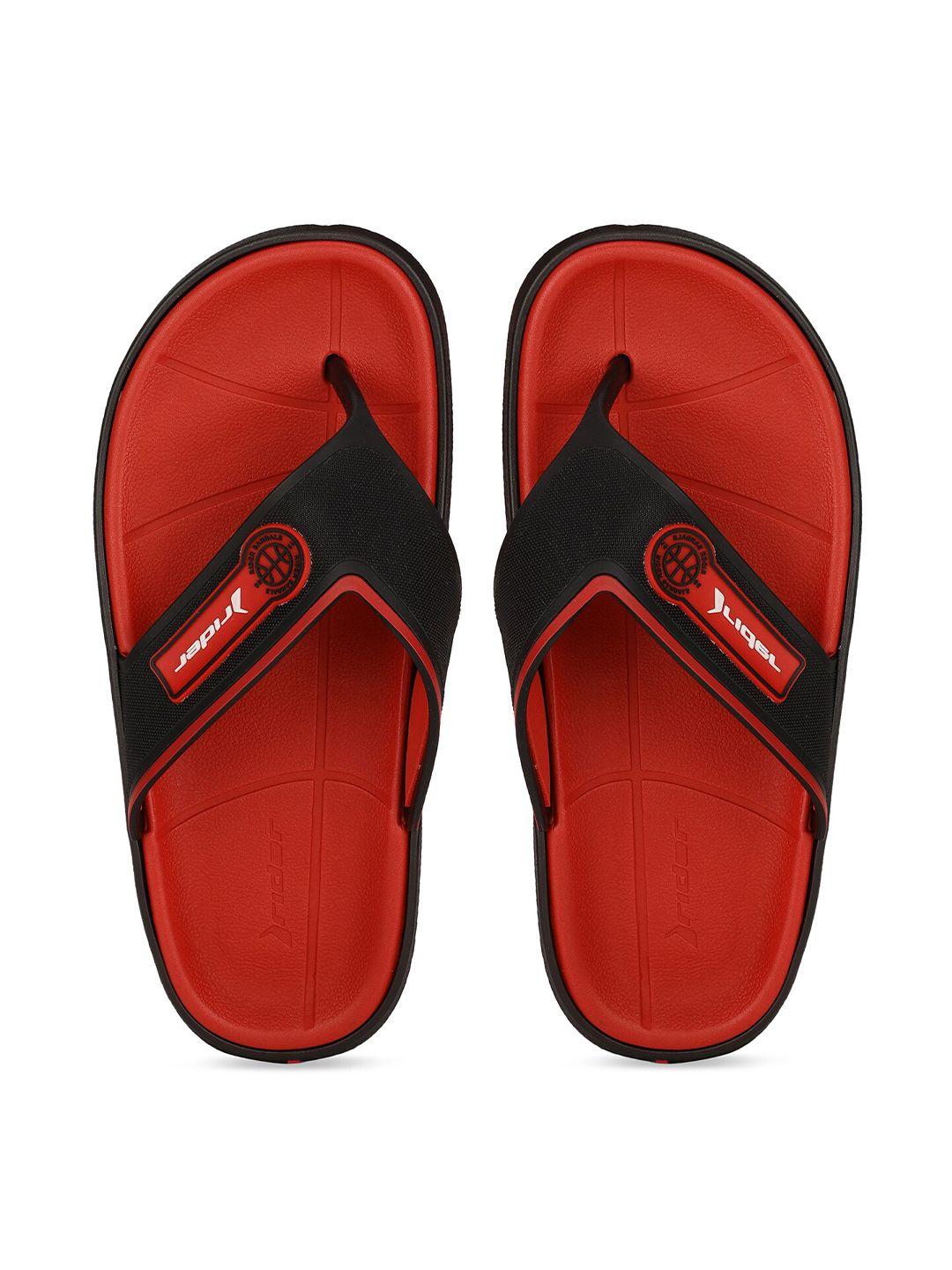 rider men red & black thong flip-flops