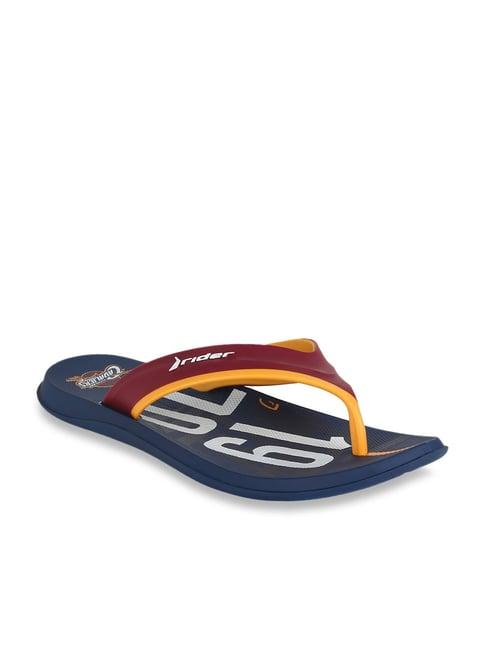 rider red & blue flip flops