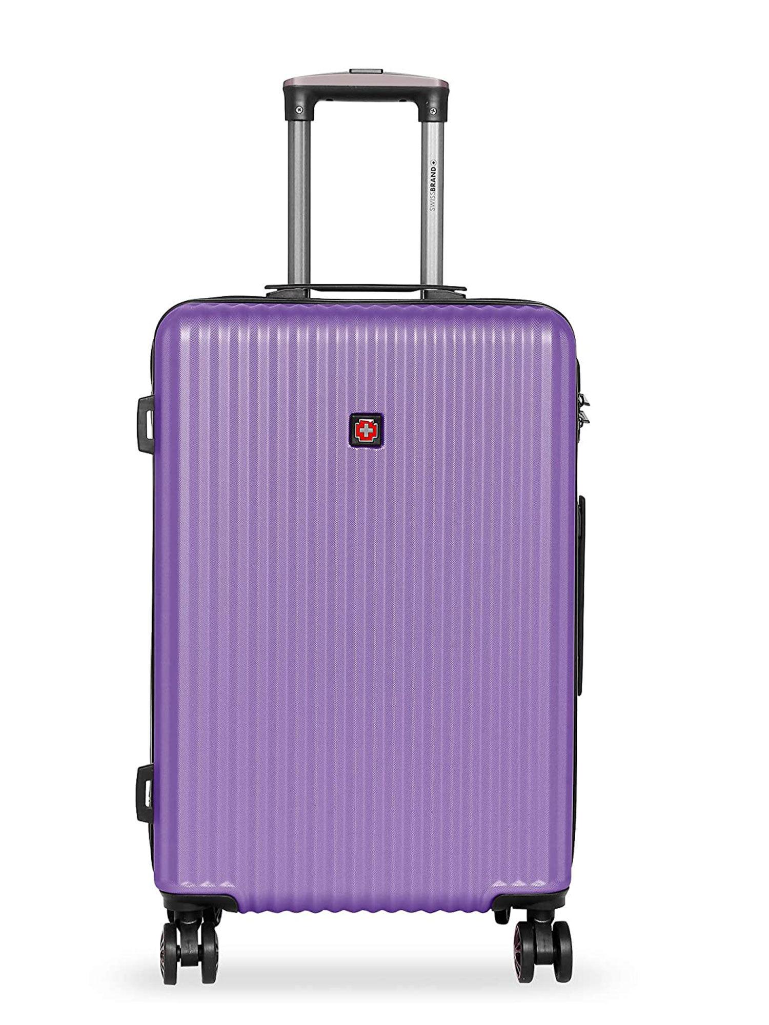 riga purple color abs material hard 24" medium trolley