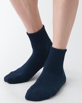 right angle pile short socks
