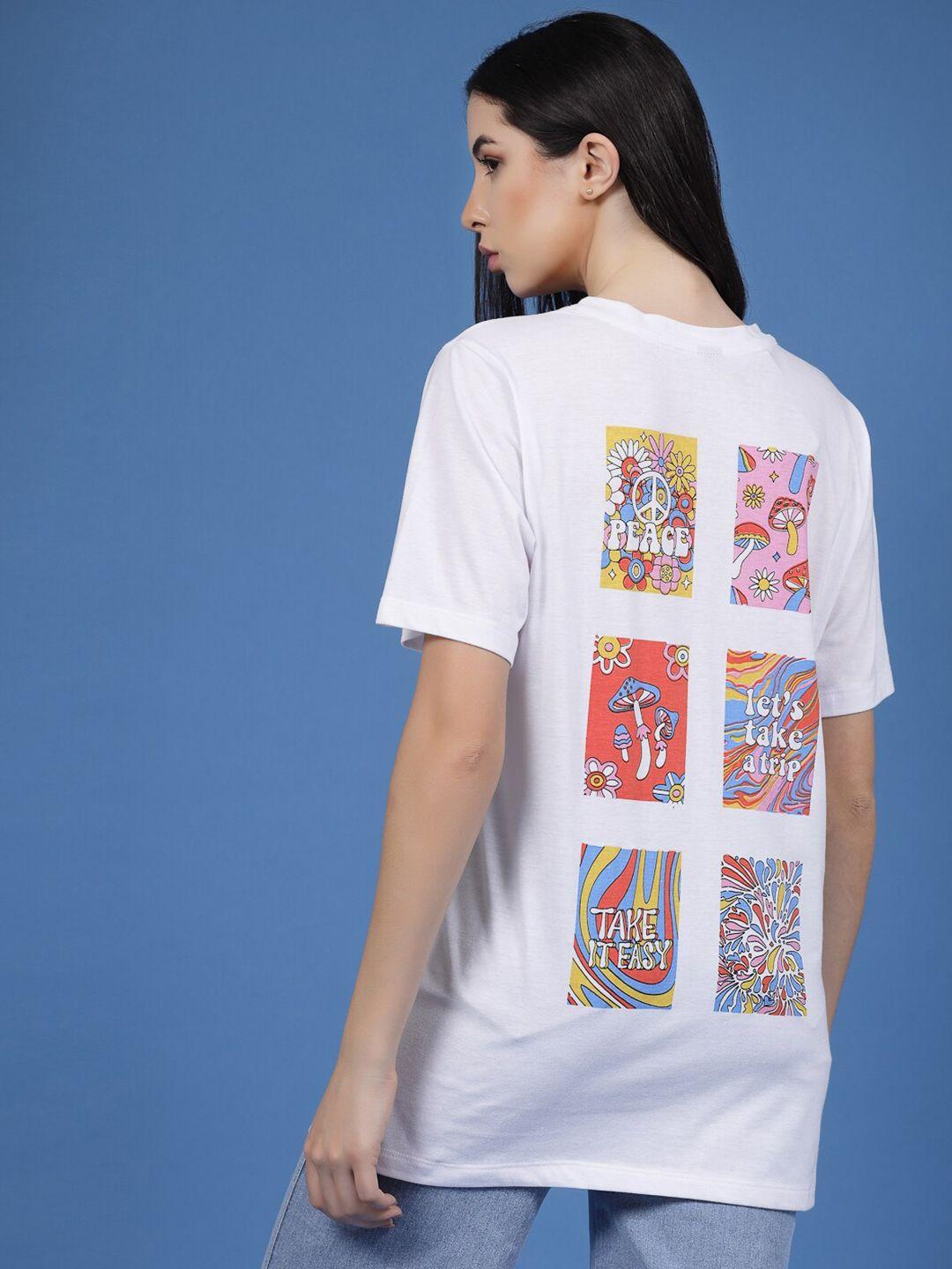 rigo graphic printed oversized cotton t-shirt