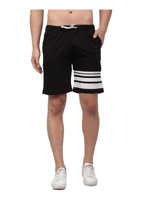 rigo black striped shorts