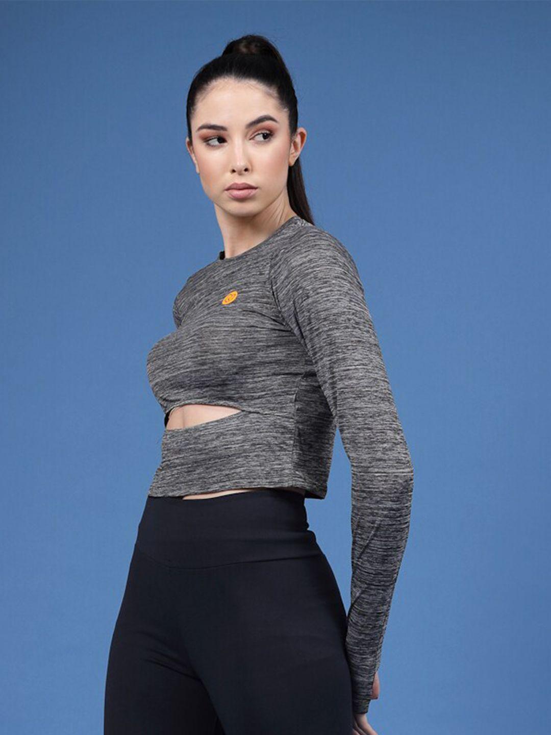 rigo cut out detail crop training or gym top