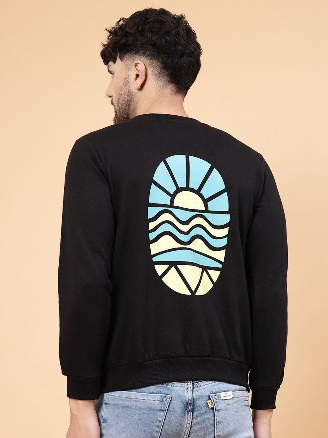 rigo graphic printed fleece pullover