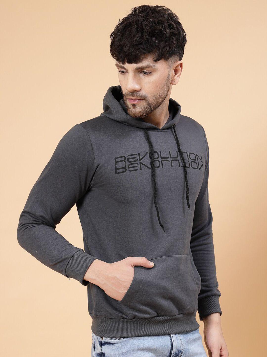 rigo printed hooded fleece sweatshirt