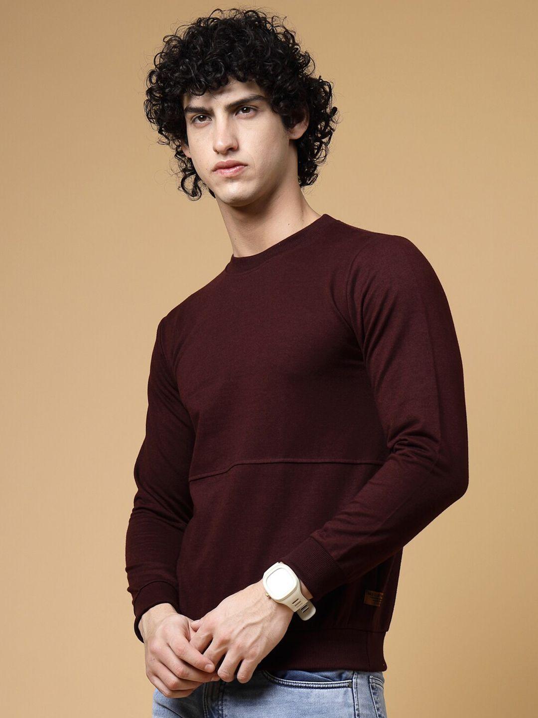 rigo round neck cotton pullover sweatshirt