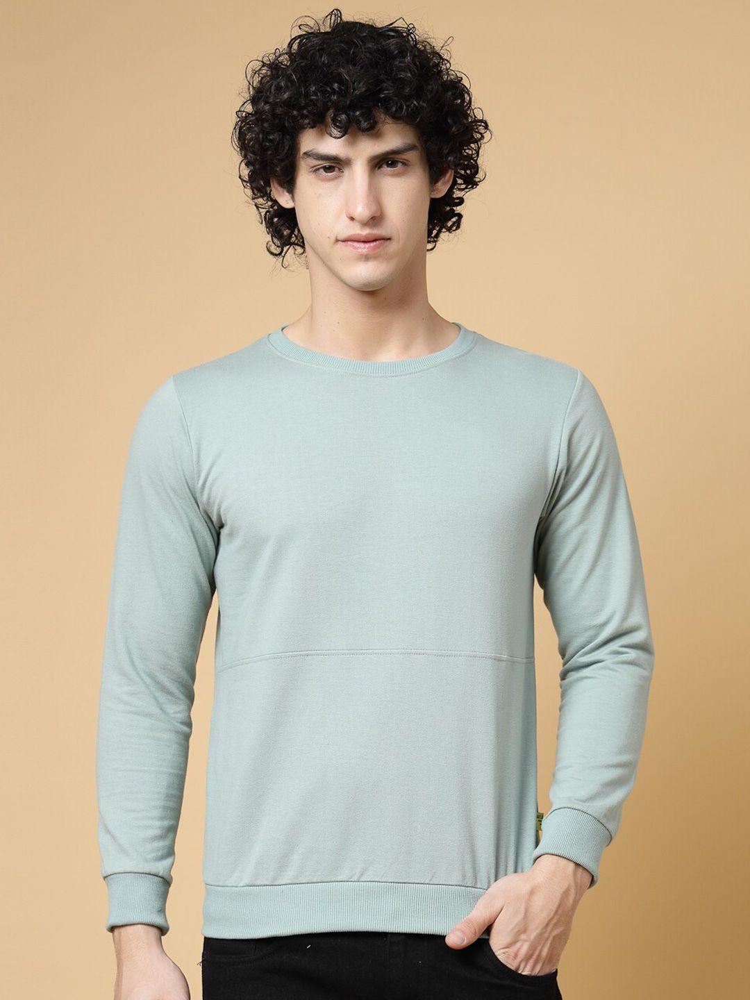 rigo round neck cotton pullover sweatshirt