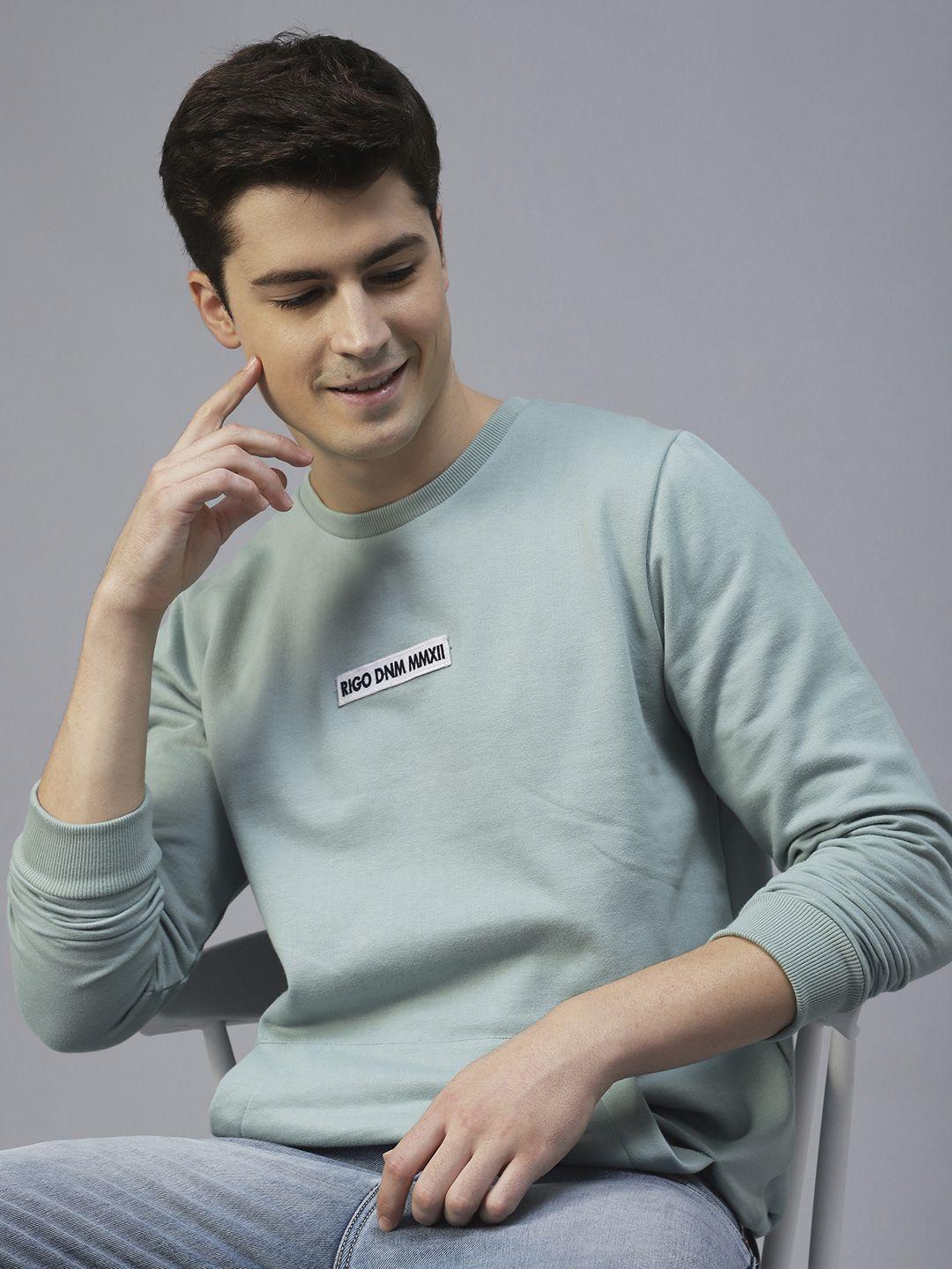 rigo round neck fleece sweatshirt