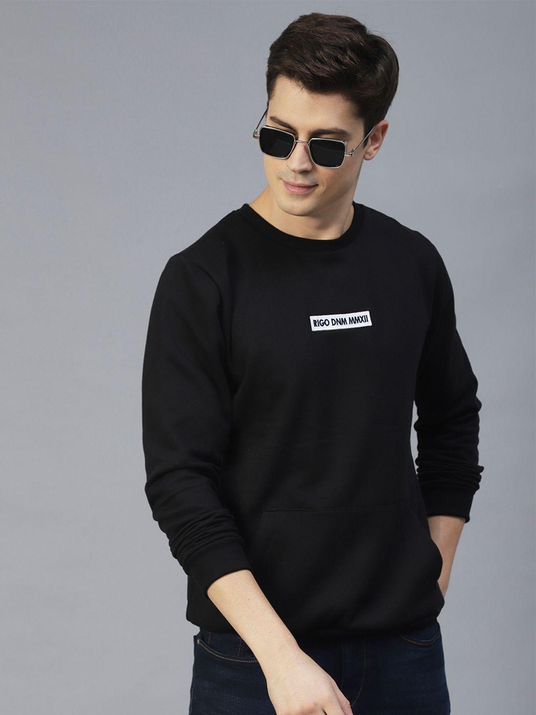 rigo round neck fleece sweatshirt