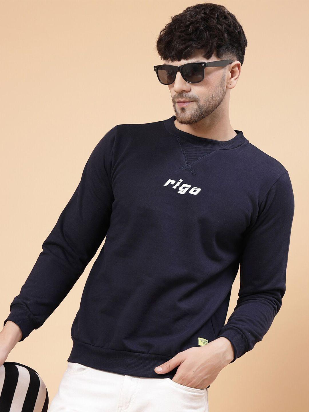 rigo round neck fleece sweatshirt