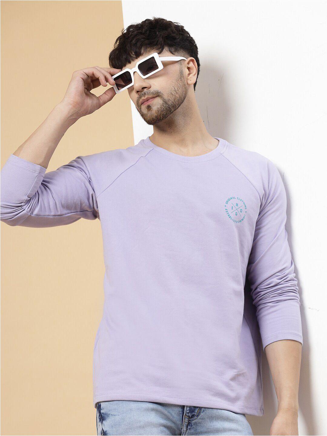 rigo round neck raglan sleeves oversized cotton casual t-shirt