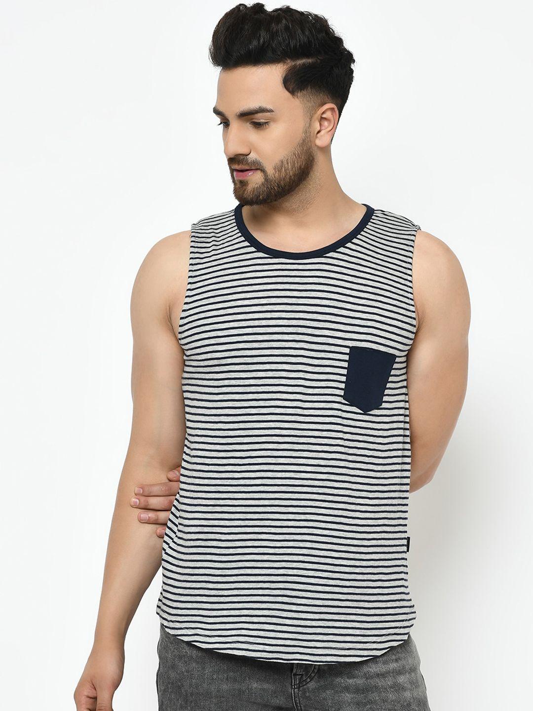 rigo striped slim-fit cotton innerwear tank vests