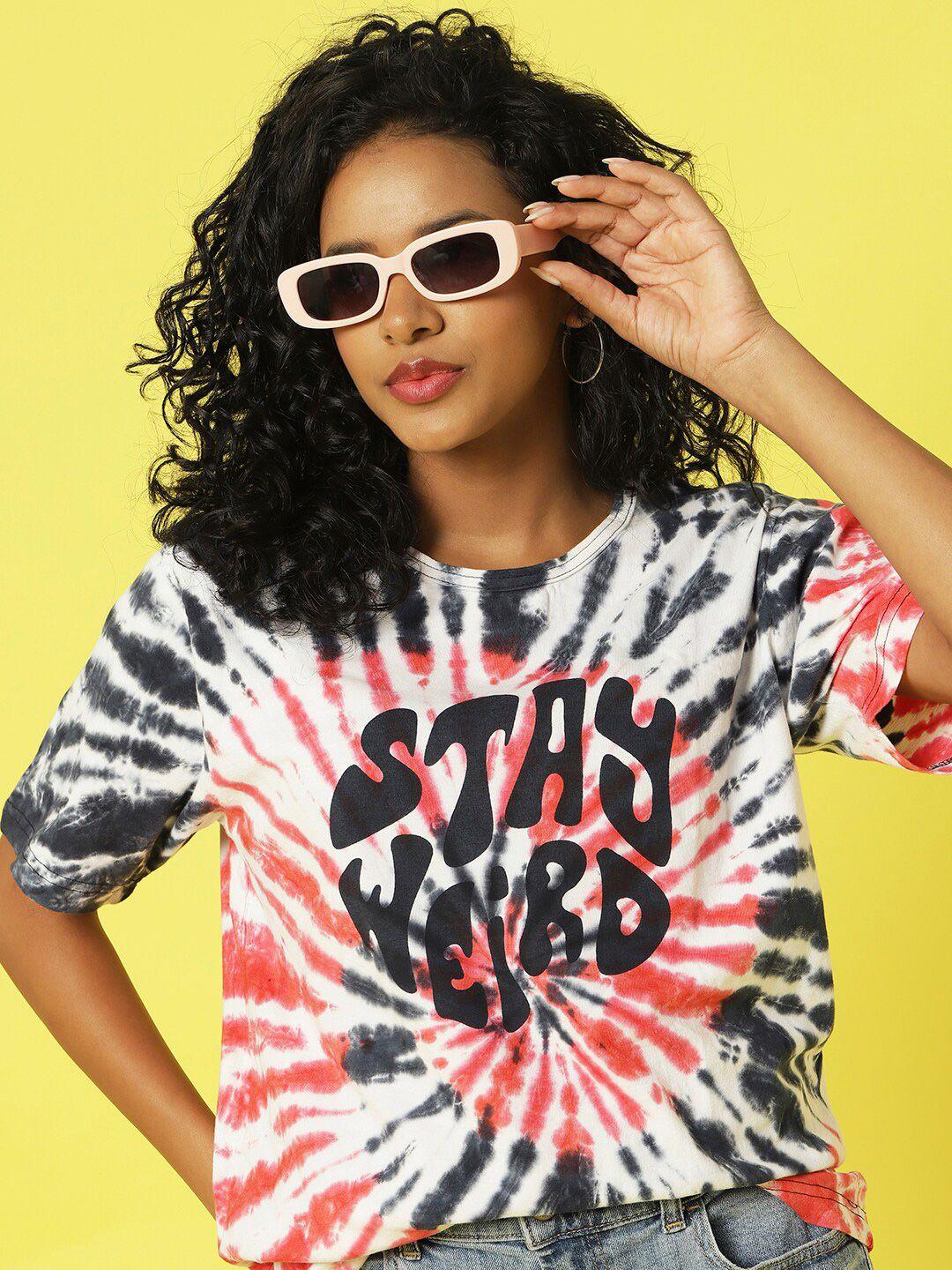 rigo tie and dye pure cotton oversized t-shirt