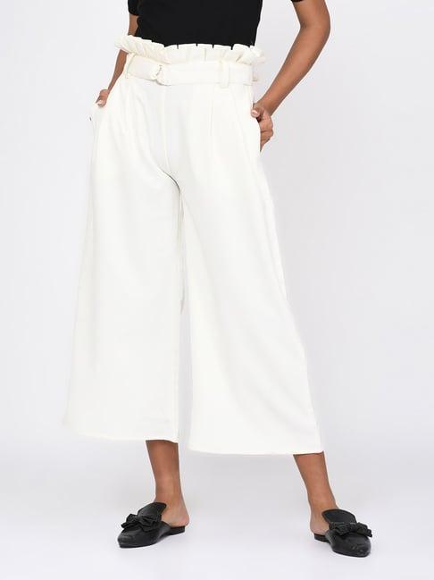 rigo white cotton trousers
