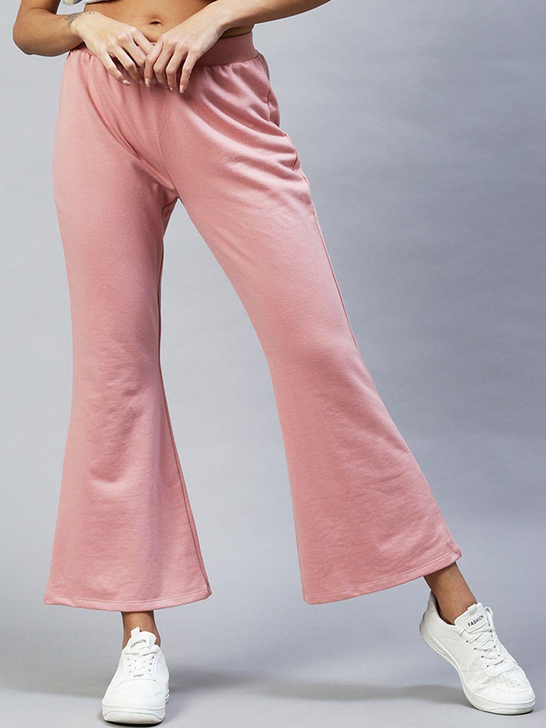 rigo women comfort slim fit cotton cropped bootcut trousers