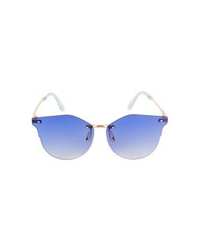 rimless frame sunglasses