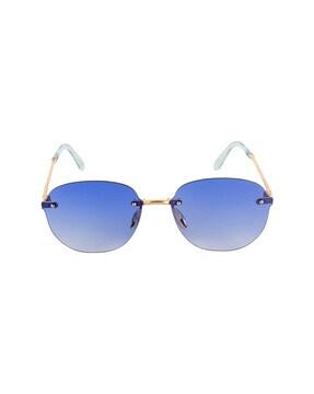 rimless frame sunglasses